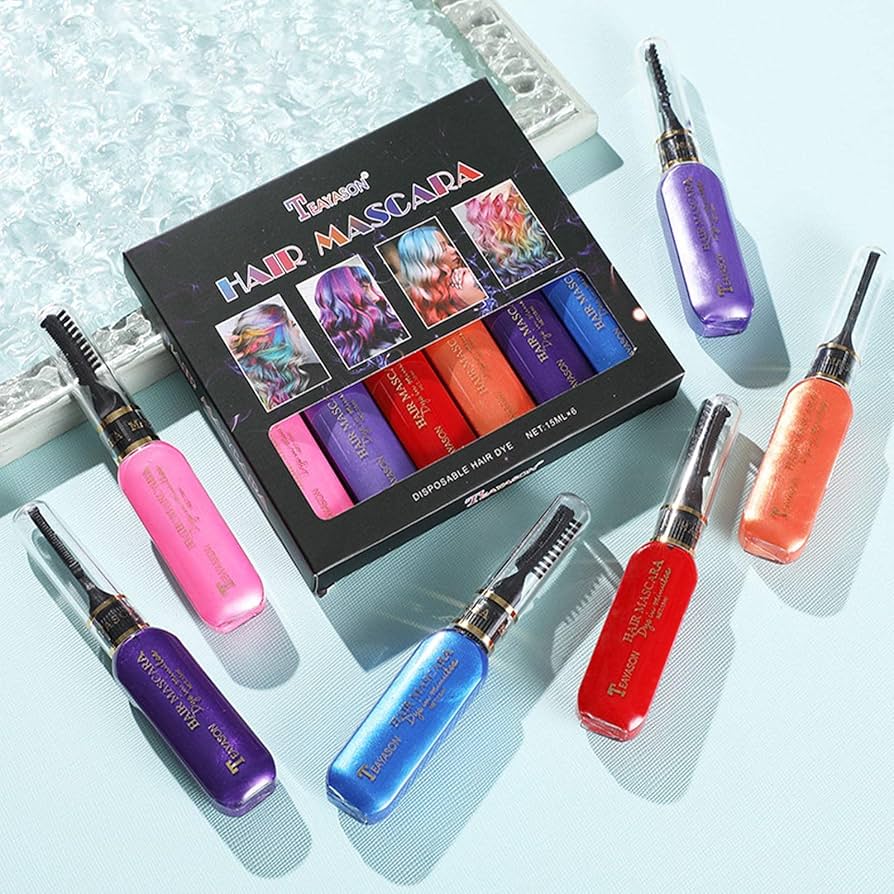 カラー剤　118本　まとめ売り　おまけ6本付き Amazon.co.jp: 染毛剤 一日だけの髪染め 6色セット 髪染め 染髪剤 ヘア